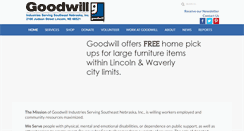 Desktop Screenshot of lincolngoodwill.org